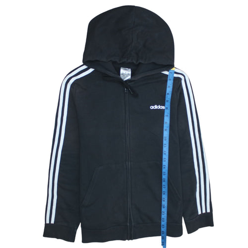 Adidas Womens Black Full Zip Hoodie XL 20-22 Hooded Sweatshirt