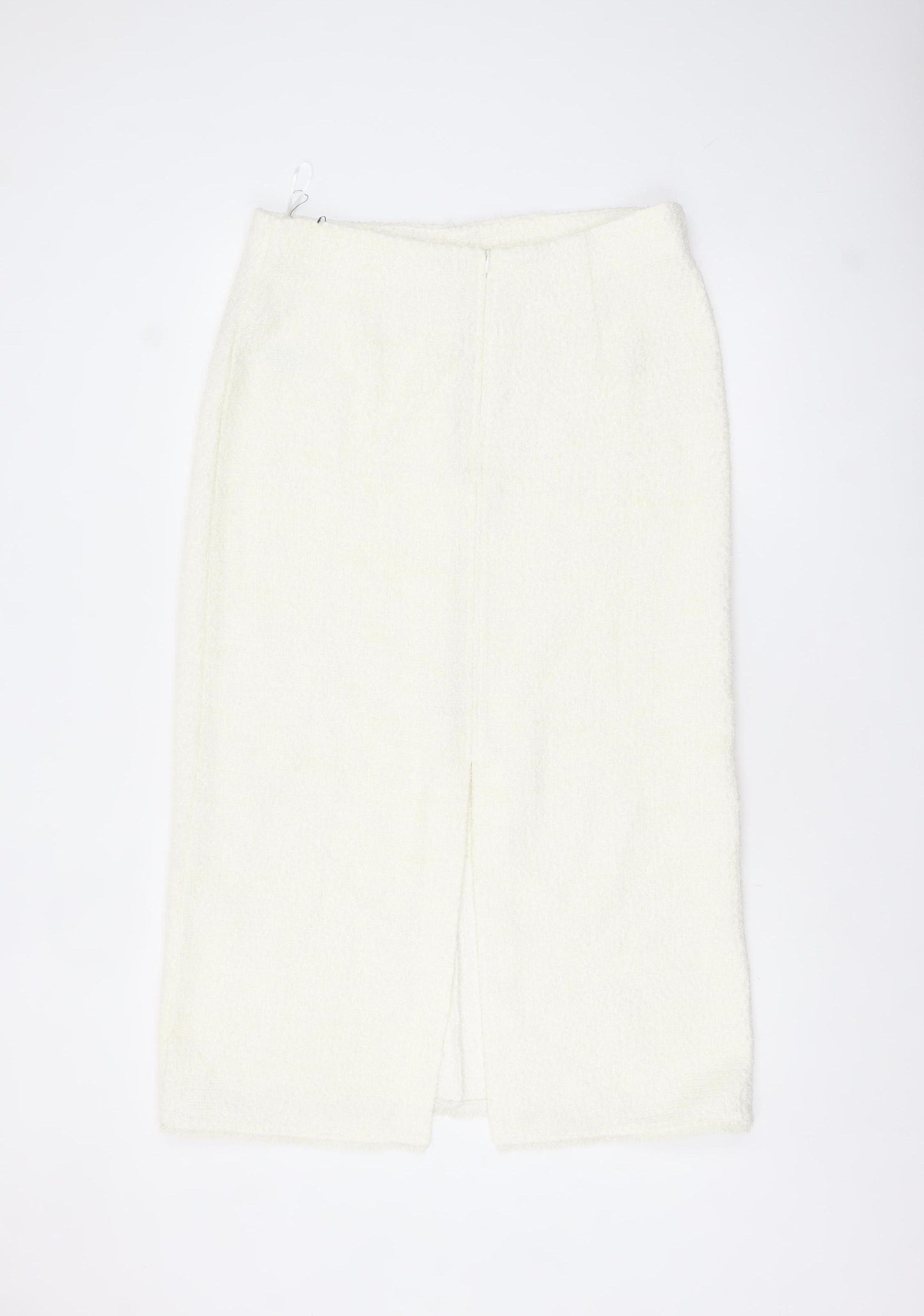 Marks and Spencer Women Ivory Midi Tweed Pencil Skirt Size 14
