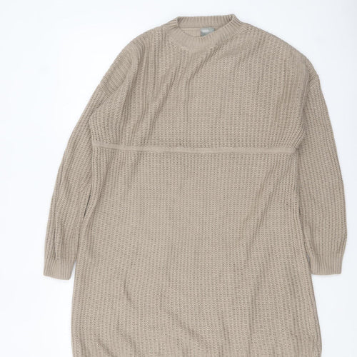 ASOS Women’s Beige Jumper Dress Size 10 Long Sleeve Knitwear