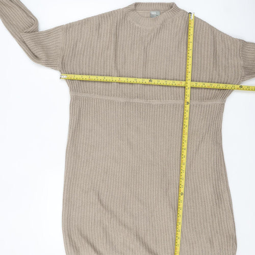ASOS Women’s Beige Jumper Dress Size 10 Long Sleeve Knitwear