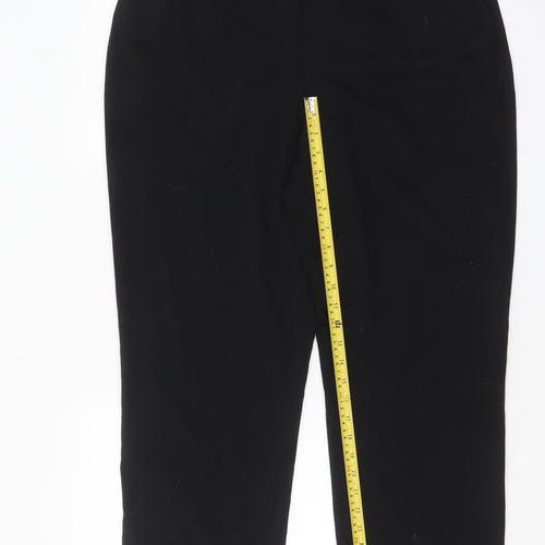 Isle Women’s Black Cropped Stretch Trousers Size 18
