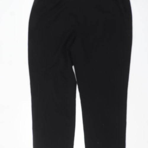 Isle Women’s Black Cropped Stretch Trousers Size 18
