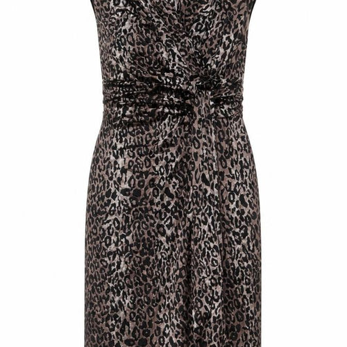 Marks and Spencer Per Una Brown Leopard Sheath Stretch Dress Women’s Size 12
