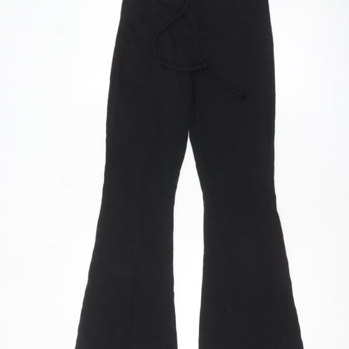 H&M Divided Black XS Womens Flared Sweatpants Cotton Blend