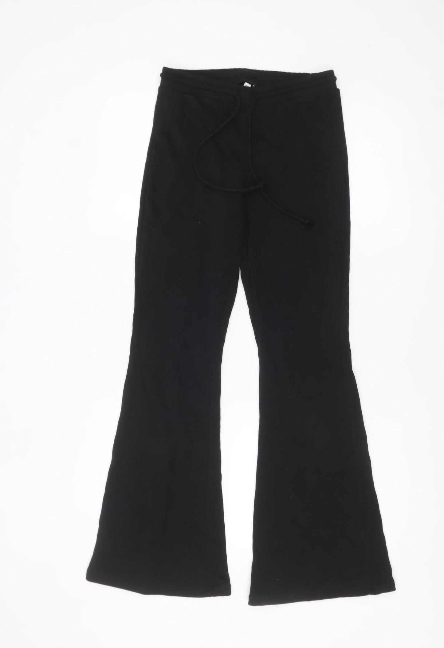 H&M Divided Black XS Womens Flared Sweatpants Cotton Blend