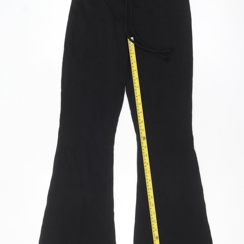 H&M Divided Black XS Womens Flared Sweatpants Cotton Blend