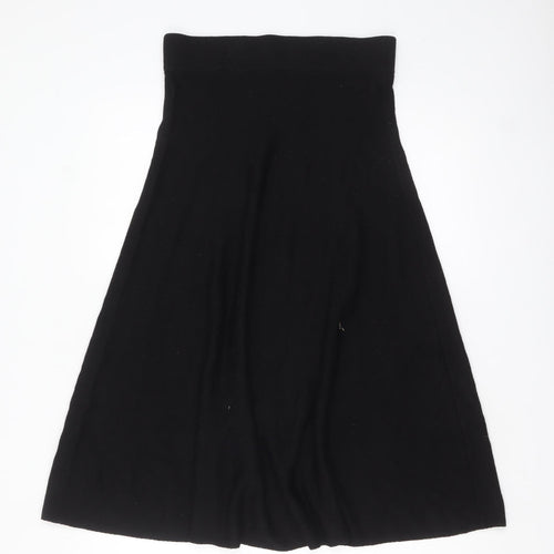 Marks and Spencer Women’s Black Knit A-Line Midi Skirt Size 12