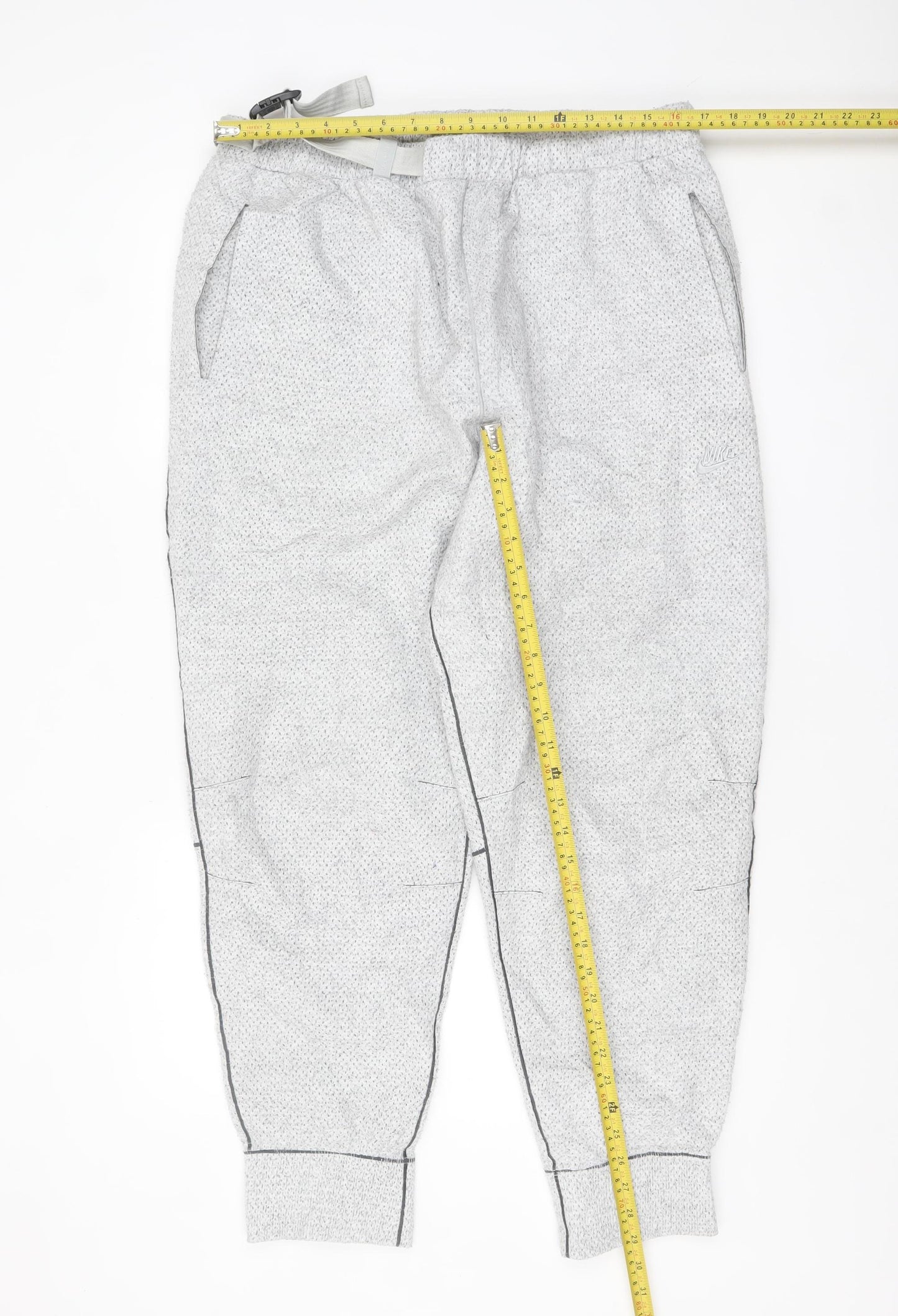Nike Men's Grey Therma-Fit Tech Pack Jogger Trousers L