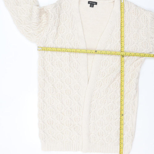 PrettyLittleThing Women Ivory Chunky Knit Cardigan M