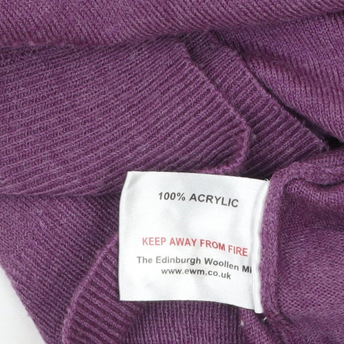 James Pringle Men’s Purple V-Neck Acrylic Jumper XL