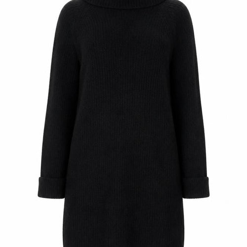 Brave Soul Women's Black Roll Neck Long Sleeve Knit Jumper M