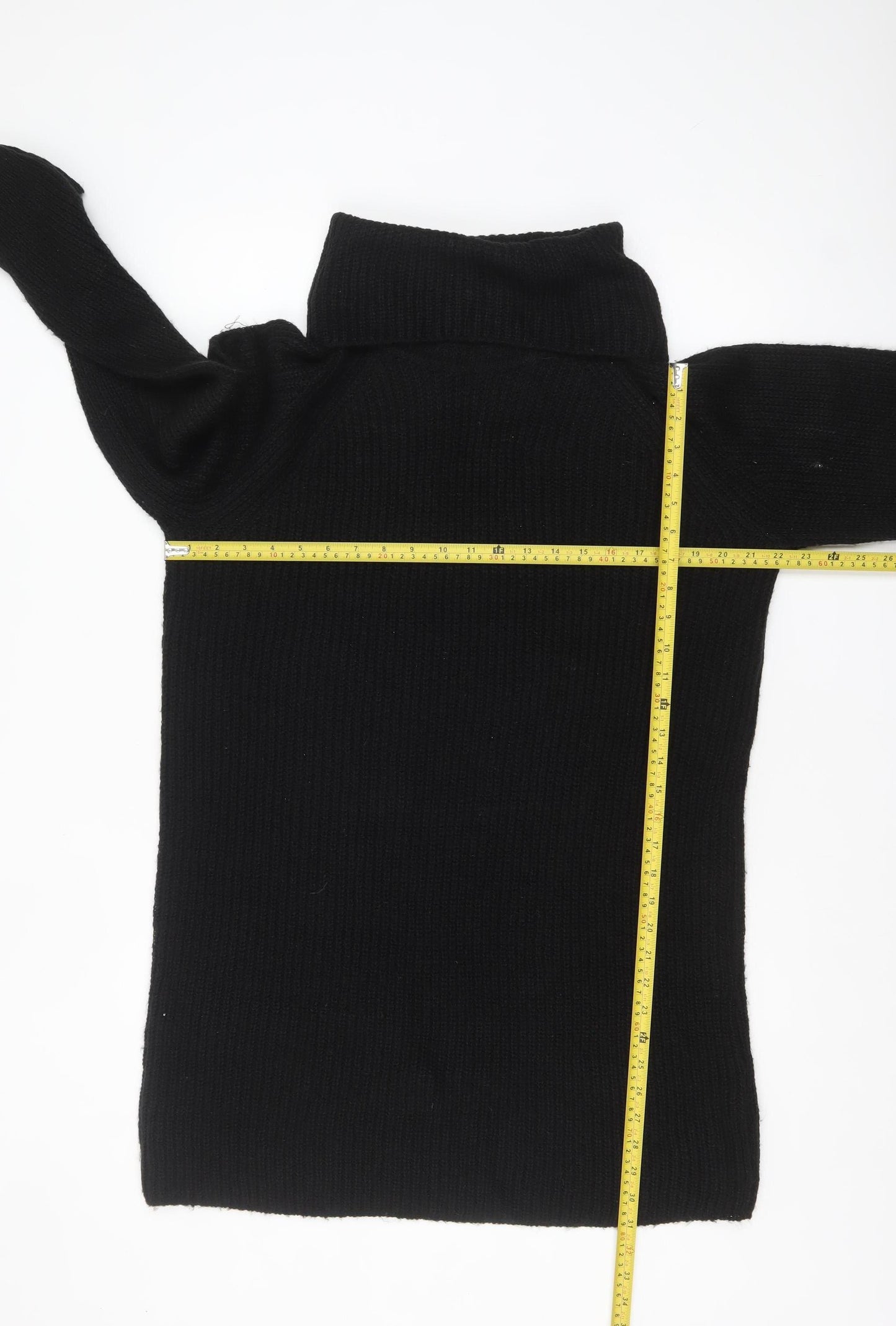 Brave Soul Women's Black Roll Neck Long Sleeve Knit Jumper M