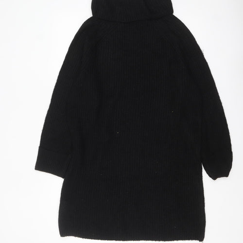 Brave Soul Women's Black Roll Neck Long Sleeve Knit Jumper M