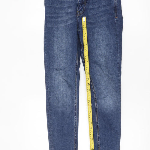 New Look Men Blue Skinny Stretch Denim Jeans Size 28x30