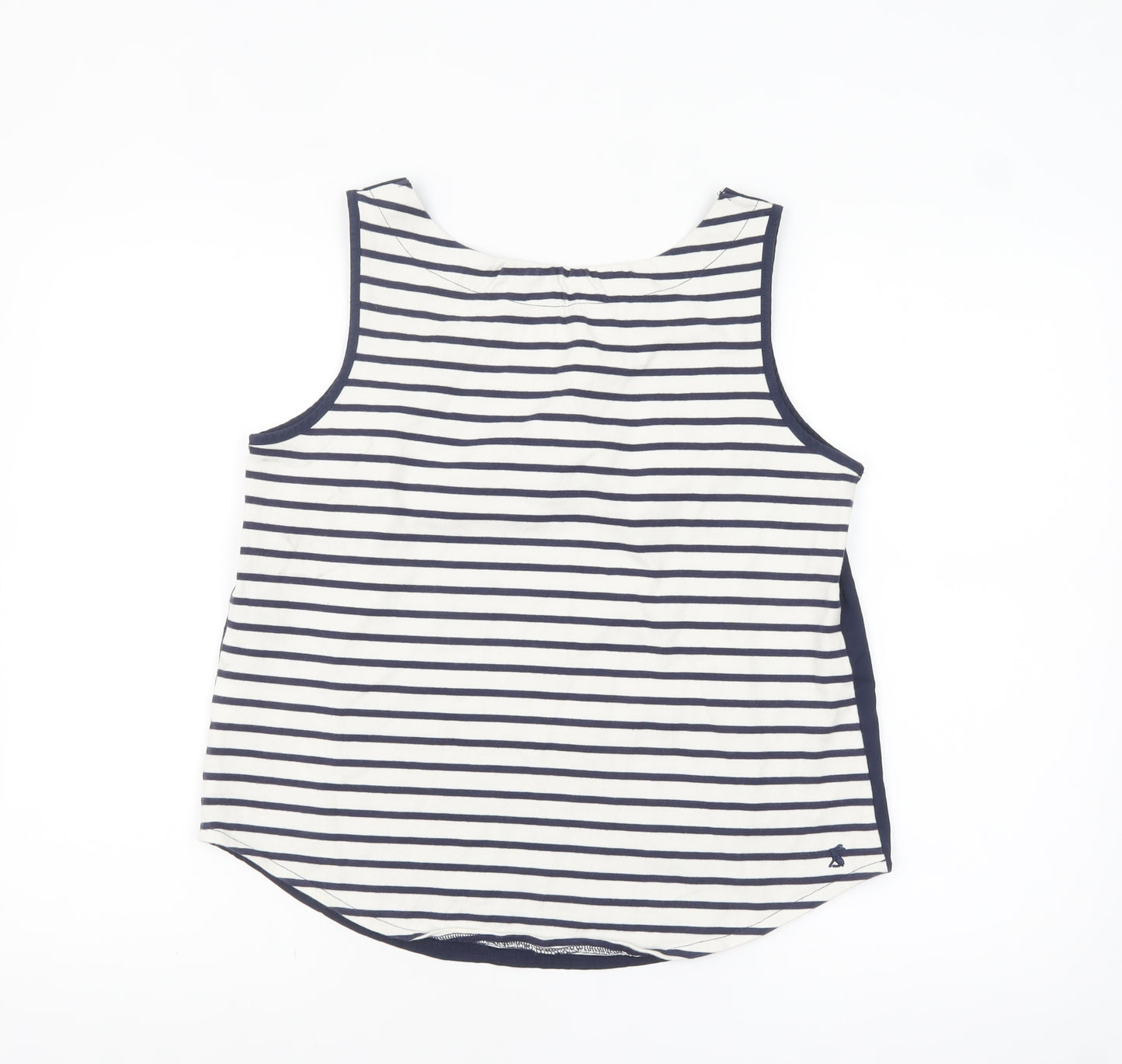 Joules Women’s Blue Striped Cotton Sleeveless Tank Top Size 10