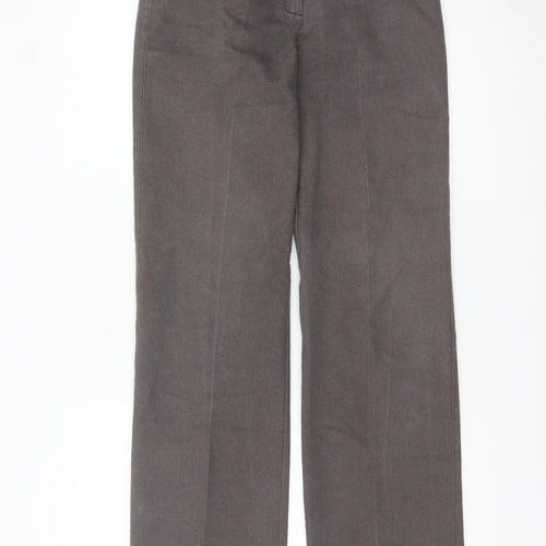 Kalik Softwear Womens Brown Size 8 Straight Leg Trousers