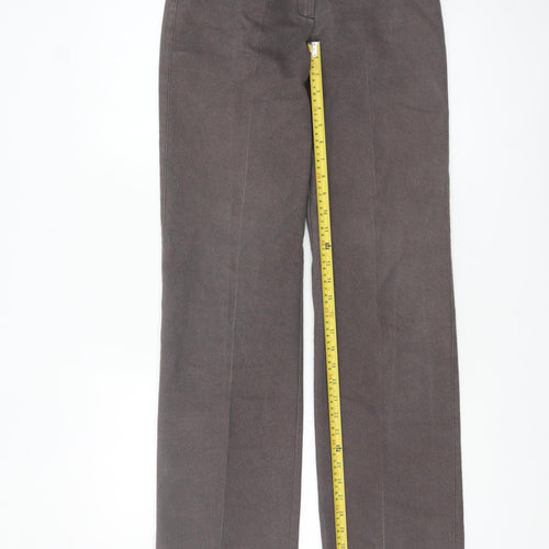 Kalik Softwear Womens Brown Size 8 Straight Leg Trousers