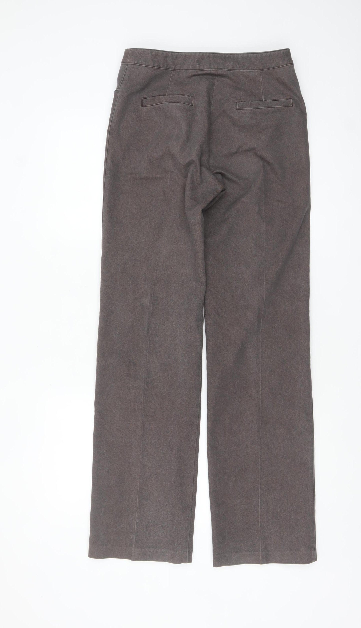 Kalik Softwear Womens Brown Size 8 Straight Leg Trousers