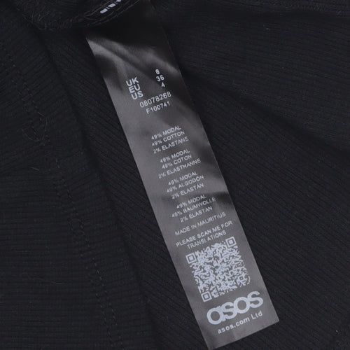 ASOS Women’s Black Size 8 Slip Dress Summer Casual