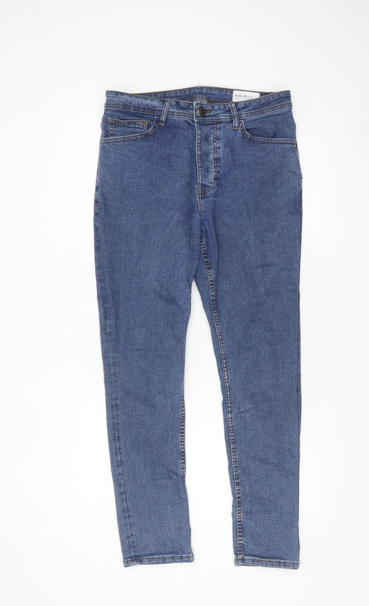 Denim Co Men’s Blue Slim Fit Jeans W34 L30 Stretch Denim