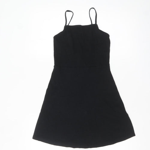 ASOS Women’s Black Size 8 Slip Dress Summer Stretch Knit