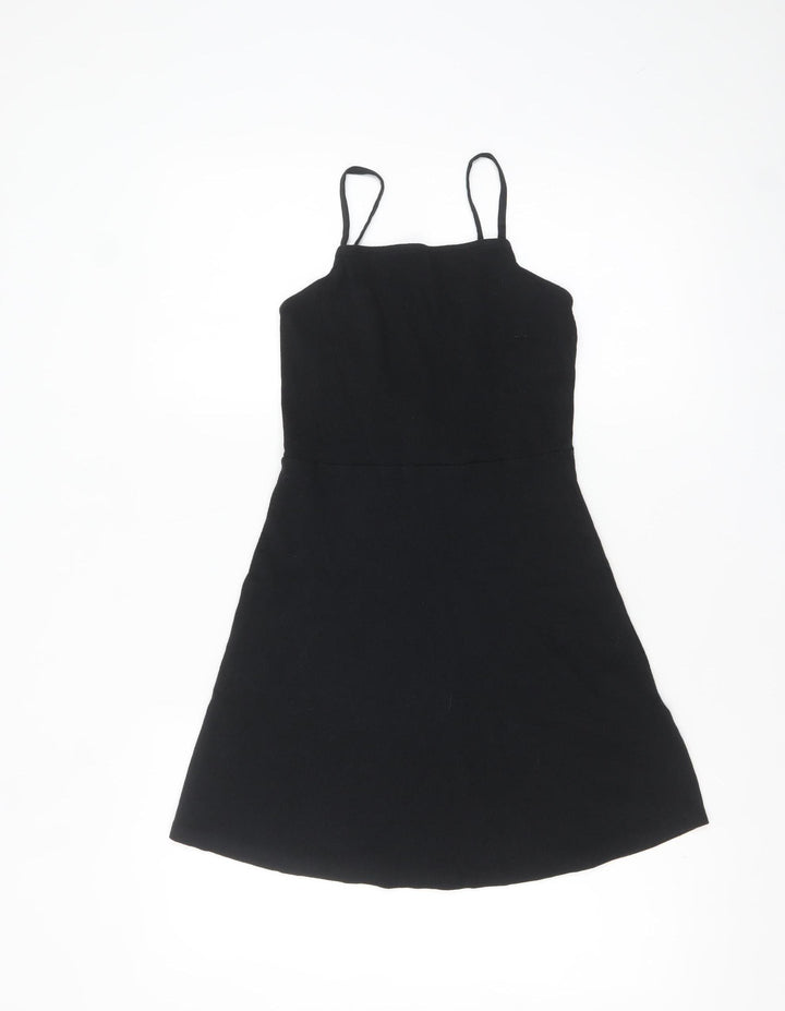 ASOS Women’s Black Size 8 Slip Dress Summer Stretch Knit
