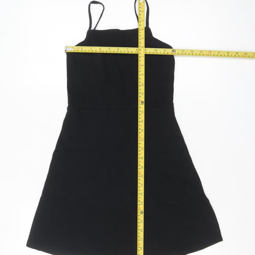 ASOS Women’s Black Size 8 Slip Dress Summer Stretch Knit