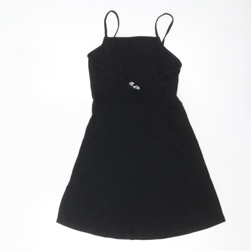 ASOS Women’s Black Size 8 Slip Dress Summer Stretch Knit
