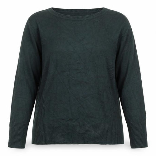Wallis Women's Green Crew Neck Long Sleeve Pullover Jumper Size 14