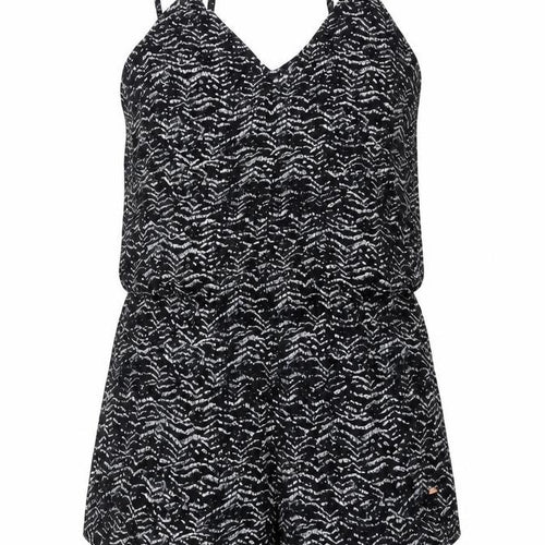 O'Neill Womens Black White Viscose Playsuit Size 8 Lightweight Casual