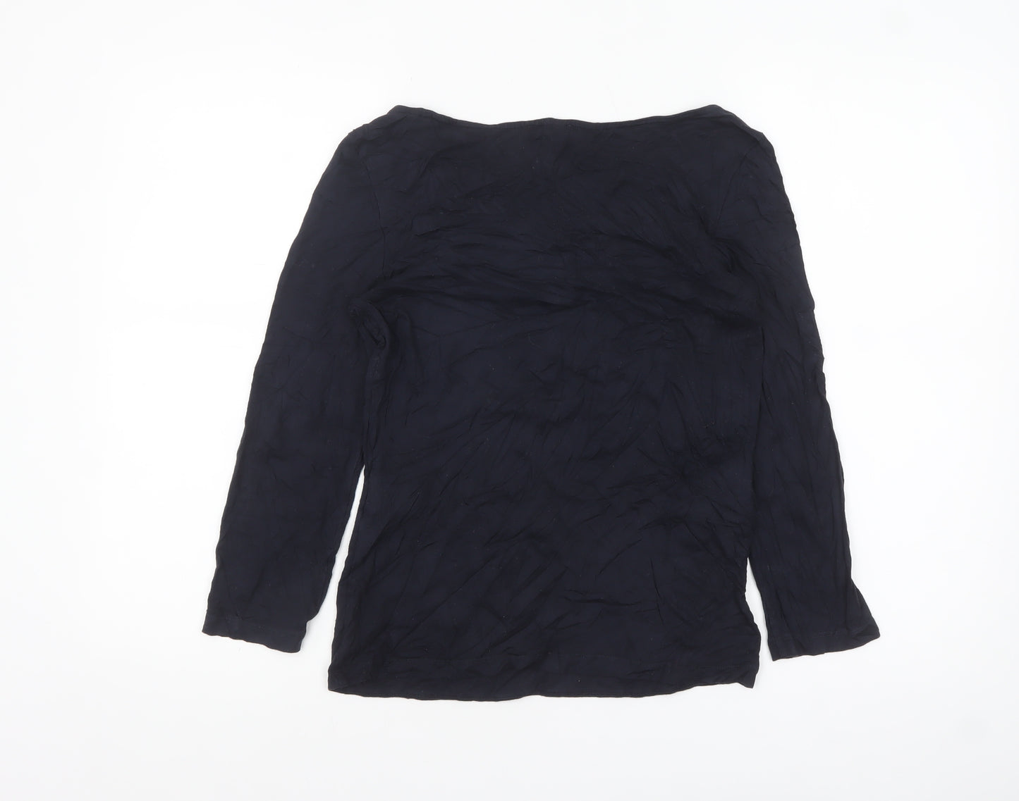 Hobbs Women’s Blue 3/4 Sleeve Viscose Stretch Blouse Size S