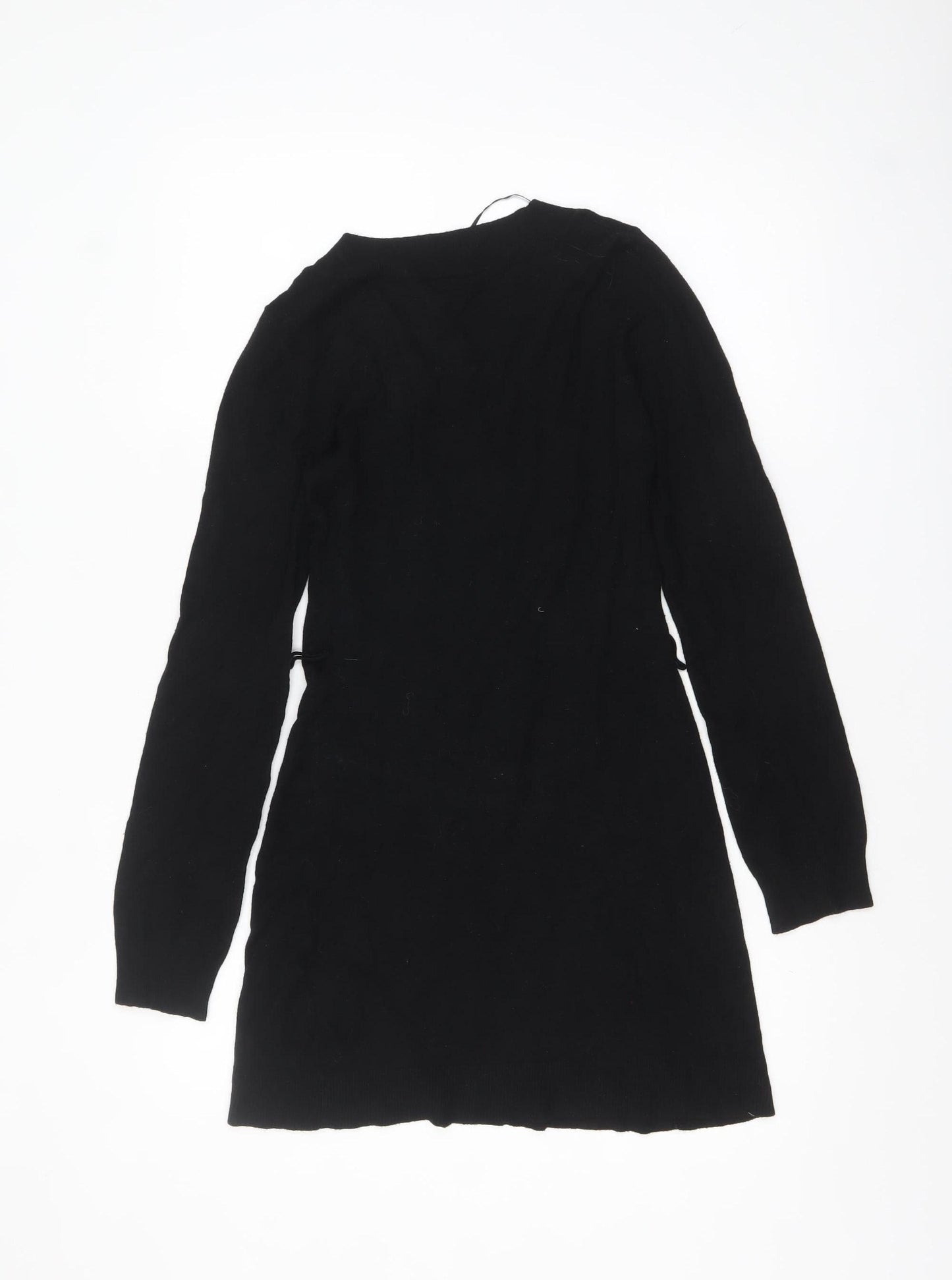 H&M Women’s Black Bodycon Knit Dress Size XS Long Sleeve