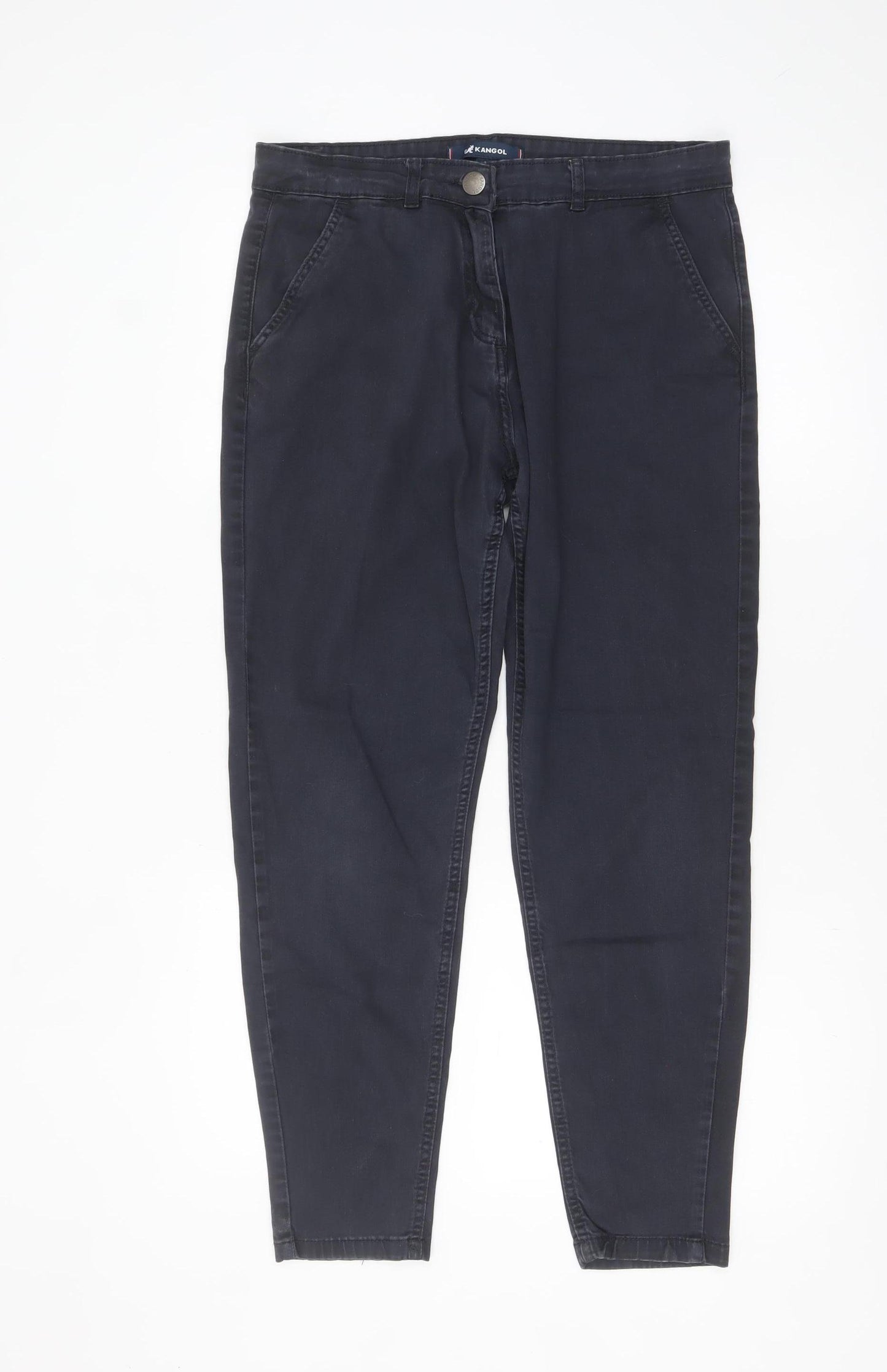 Kangol Women's Black Tapered Stretch Jeans Size 12