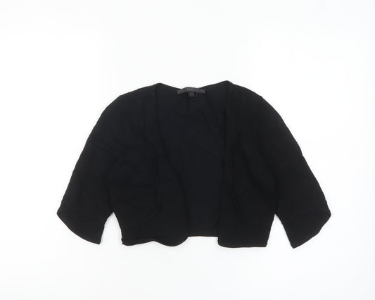 Coast Women’s Black Shrug Cardigan Knit 3/4 Sleeve Size S