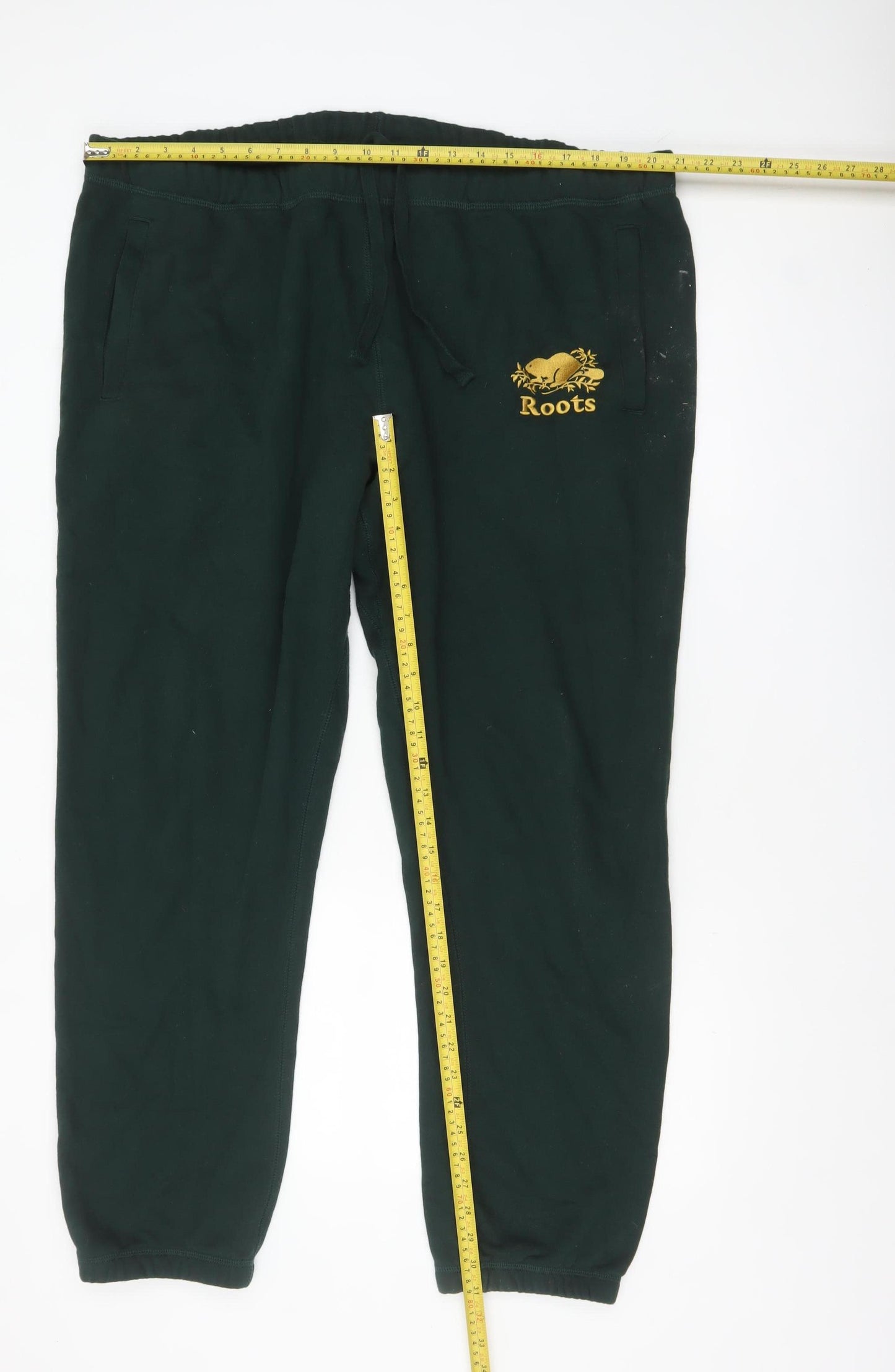 Roots Men's Green Jogger Sweatpants Size 2XL Comfortable Fleece