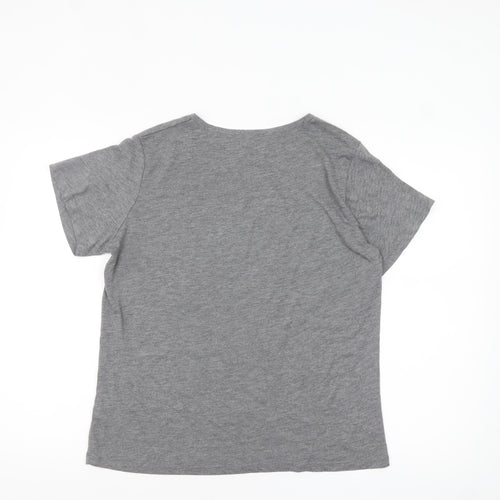 Sophie Allport Women's Grey Bee T-Shirt M Crew Neck Casual Top