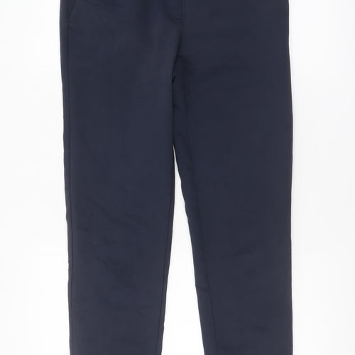 Laura Ashley Women's Blue Chino Trousers Size 8 Slim Fit