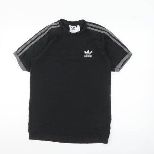 adidas Men’s Black Short Sleeve Crew Neck Sports T-Shirt Size S