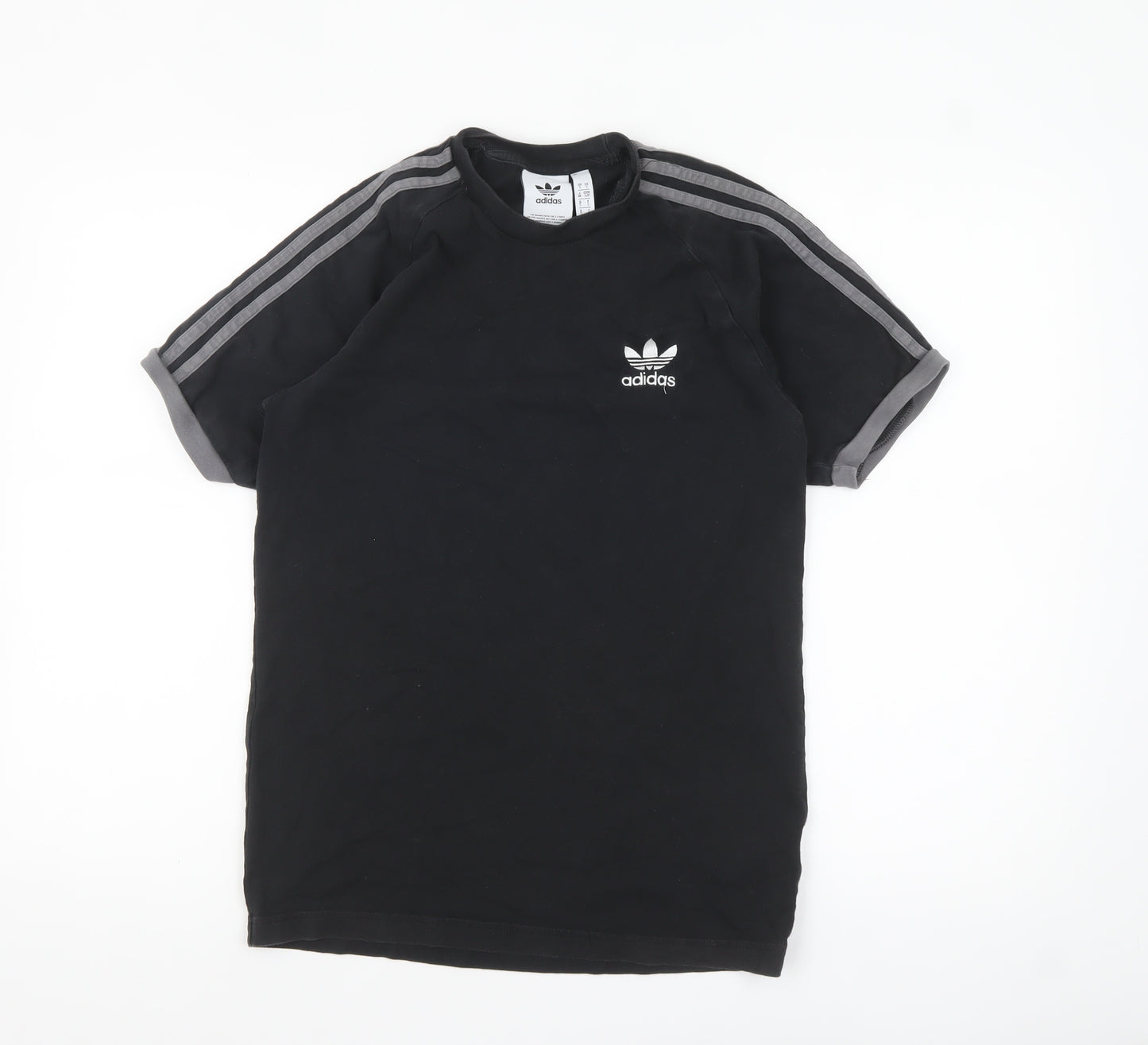 adidas Men’s Black Short Sleeve Crew Neck Sports T-Shirt Size S