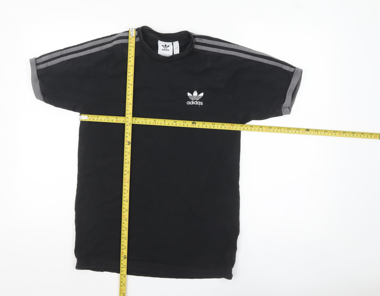 adidas Men’s Black Short Sleeve Crew Neck Sports T-Shirt Size S