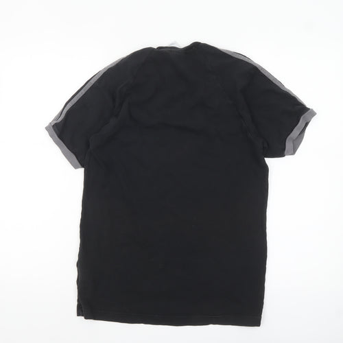 adidas Men’s Black Short Sleeve Crew Neck Sports T-Shirt Size S