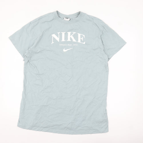 Nike Men's Blue Crew Neck Short Sleeve T-Shirt Size L