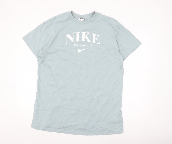 Nike Men's Blue Crew Neck Short Sleeve T-Shirt Size L