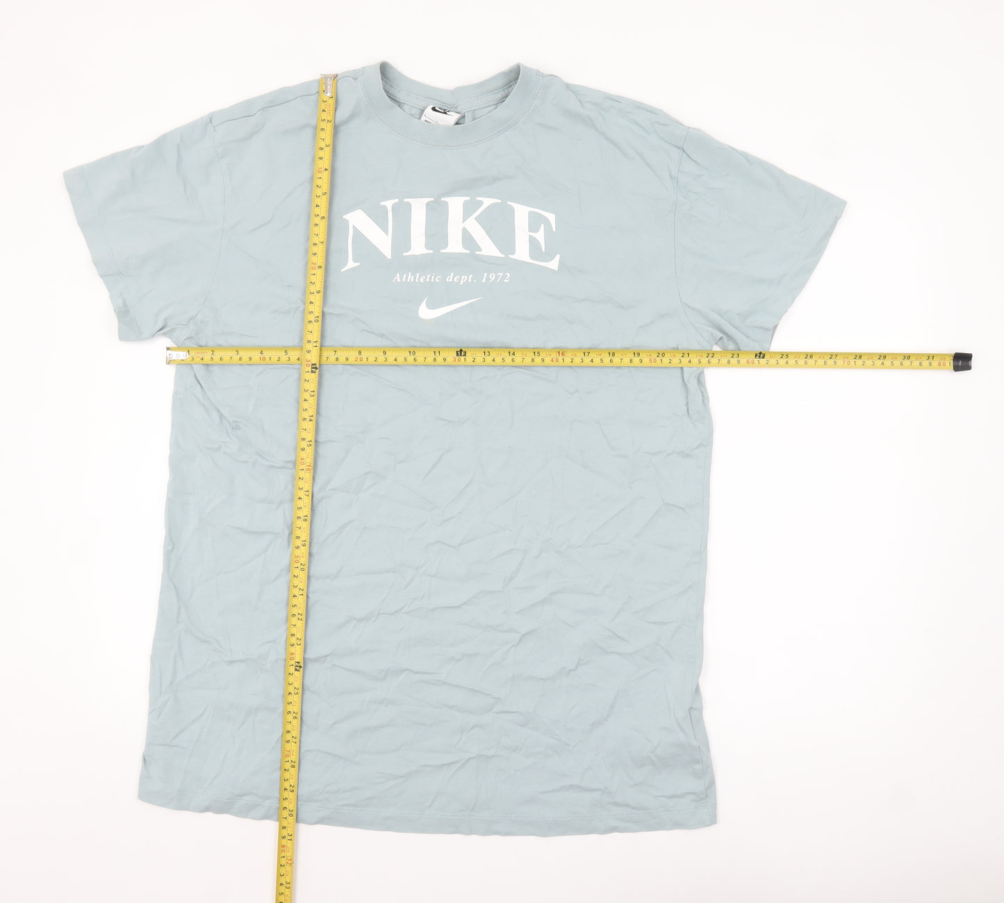 Nike Men's Blue Crew Neck Short Sleeve T-Shirt Size L