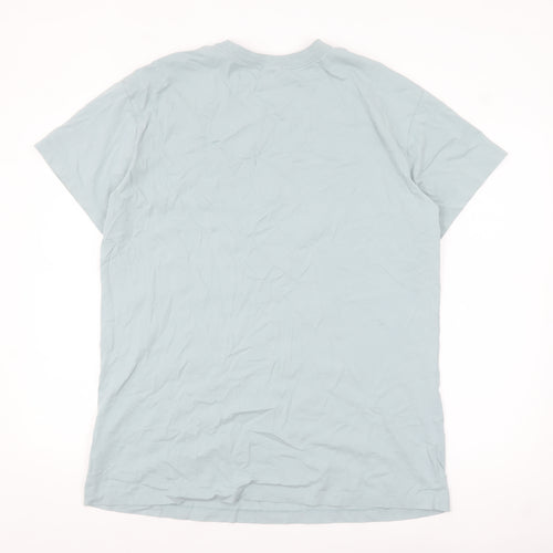Nike Men's Blue Crew Neck Short Sleeve T-Shirt Size L