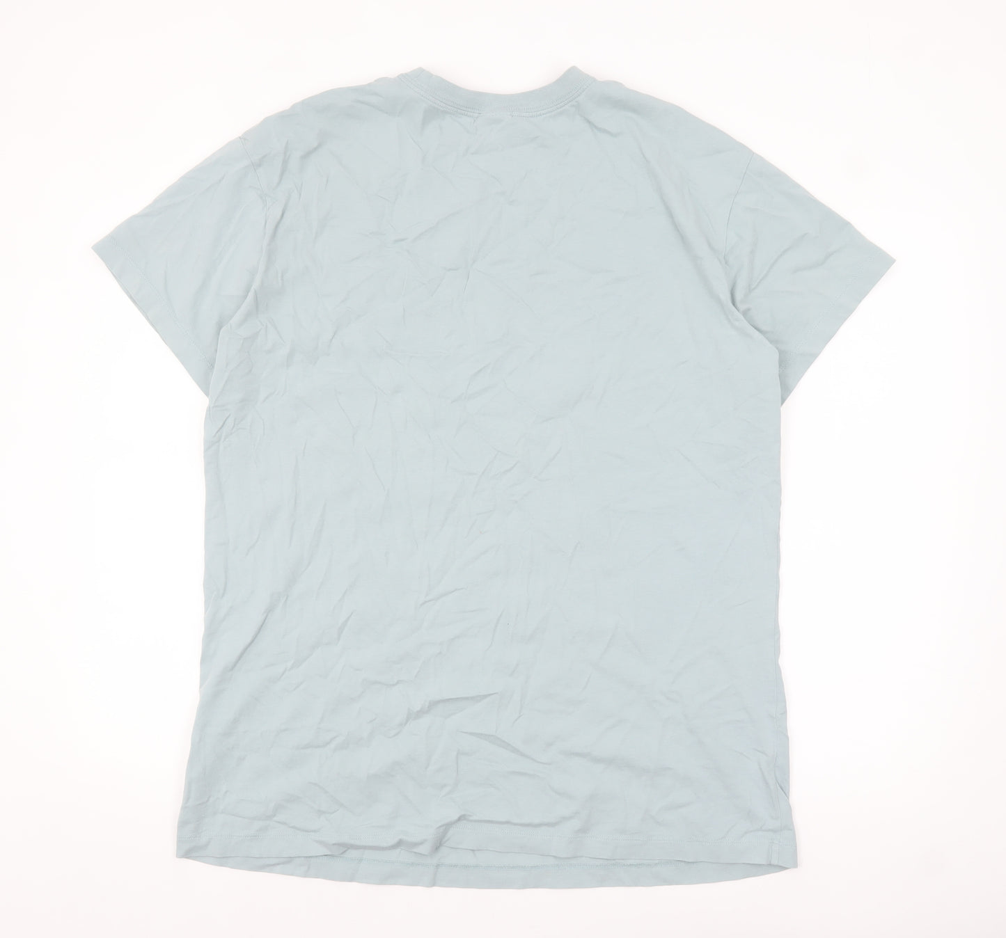 Nike Men's Blue Crew Neck Short Sleeve T-Shirt Size L