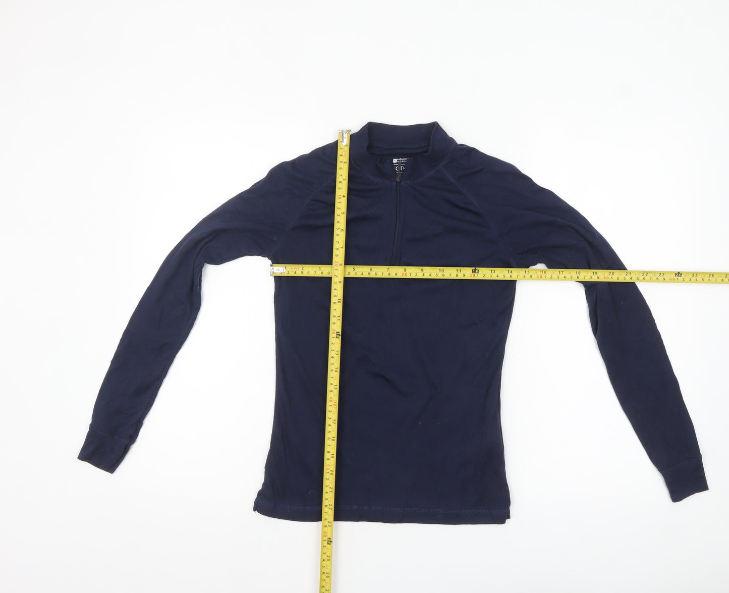 Mountain Warehouse Womens Blue Size 8 Long Sleeve Isotherm 1/4 Zip Top
