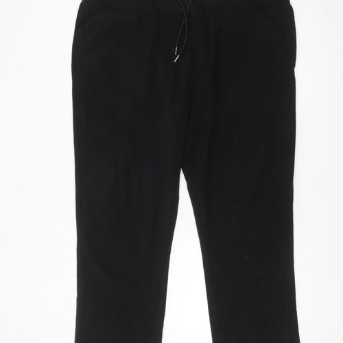 Marks and Spencer Men Black XL Fleece Sweatpants Trousers