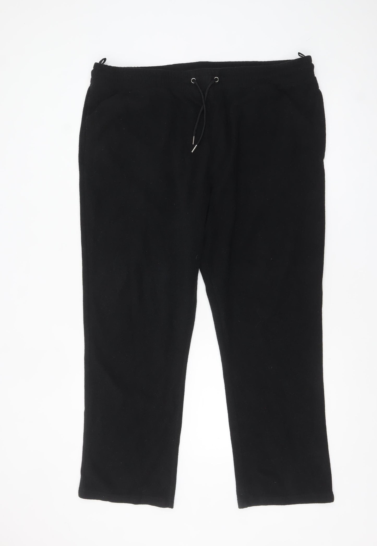 Marks and Spencer Men Black XL Fleece Sweatpants Trousers