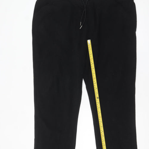 Marks and Spencer Men Black XL Fleece Sweatpants Trousers